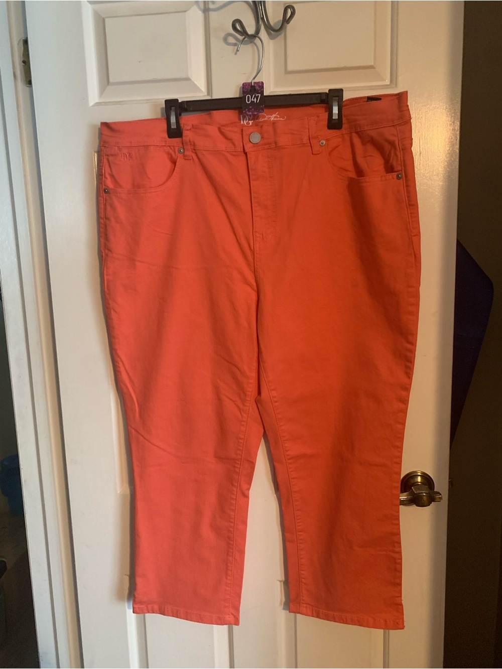 DG2 by Diane Gilman Orange Cropped Women’s Jeans